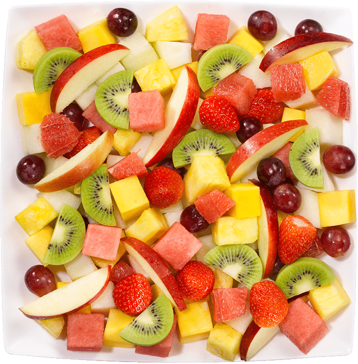 FEESTELIJKE FRUITSALADE, 1000GR.