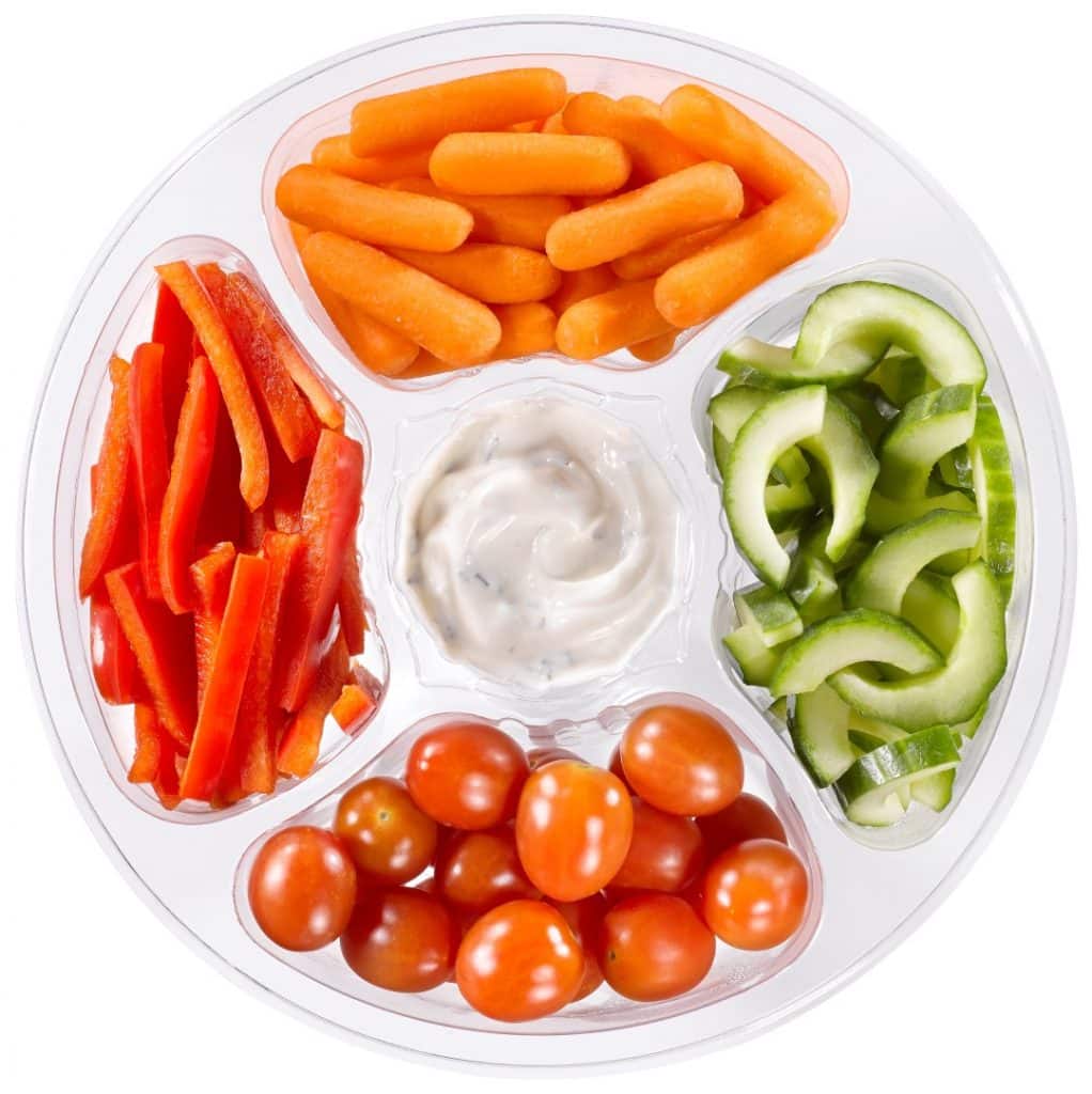SNACKGROENTEN MET DIP